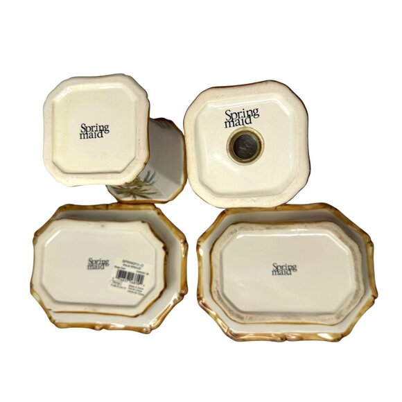 Springmaid Palm Breeze Ceramic Bathroom Accessory Set - Picture 7 of 8